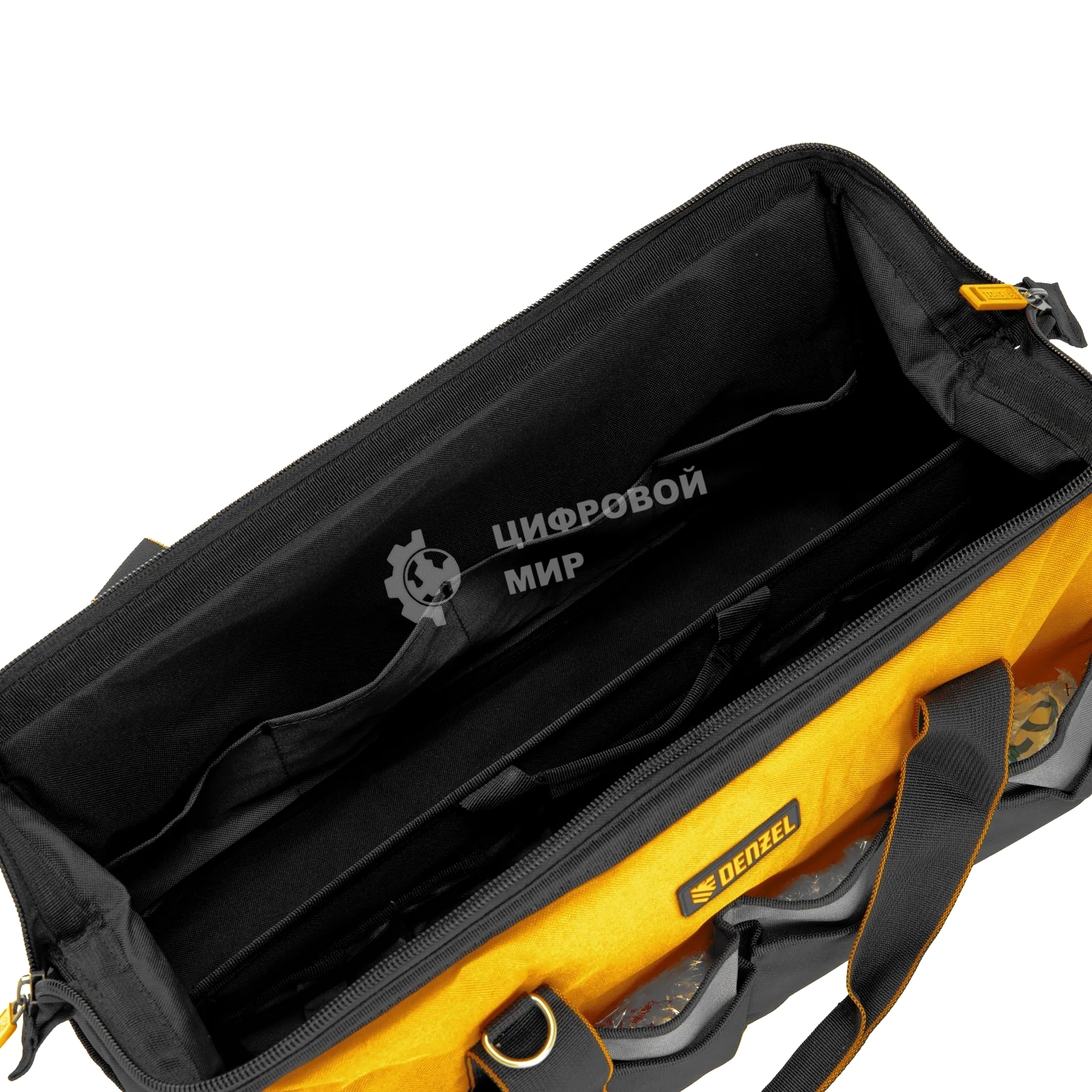 Сумка для инструмента Denzel 500х245х300 мм, 20 карман., съемный органайз. 10 карман., наплеч. рем.