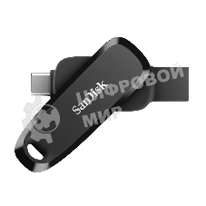Флешка USB SanDisk SDDDC6 (SDDDC6-128G-G46), 128Gb USB3.2/Type-C, R/W 100/30, черная