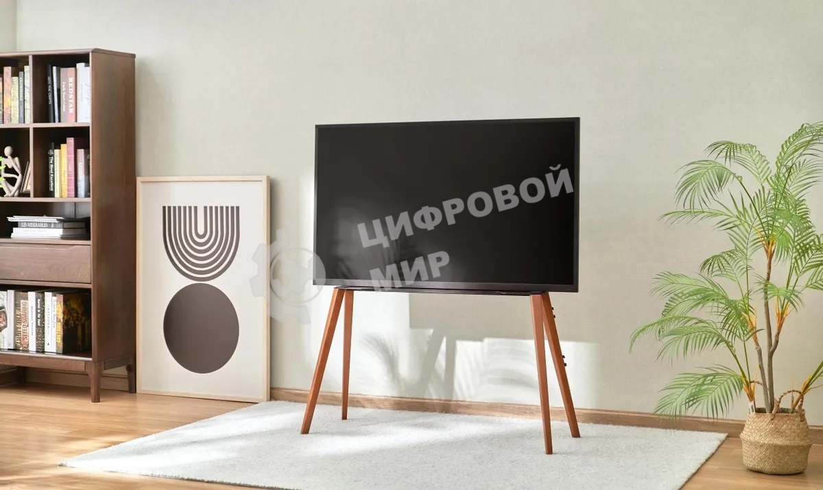 Подставка для телевизора Cactus CS-ST3646BKWN черный/орех, 49