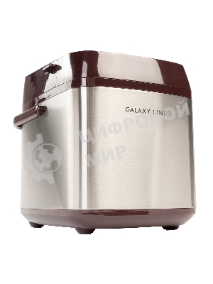Хлебопечка Galaxy GL2700 серебристый/коричневый, 600 Вт, 0.75 кг, 19 программ
