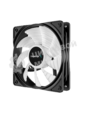 Вентилятор для корпуса DEEPCOOL RF120W DP-FLED-RF120-WH черный 120мм 1300rpm 22db 4-pin