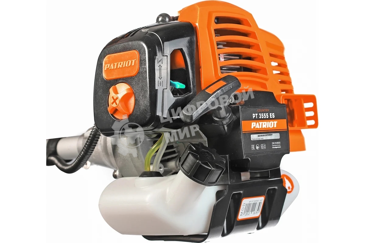 Триммер бензиновый PATRIOT PT 3555ES Country 1.8лс 32.6см3 Ф 255мм леска Ф2.4мм захват 460мм