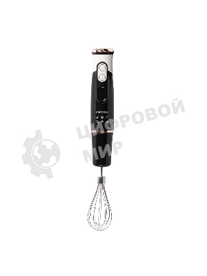 Блендер погружной Endever Sigma-83, черный/белый, мощность 1000 Вт, нож из нержавеющей стали, комплект аксессуаров,