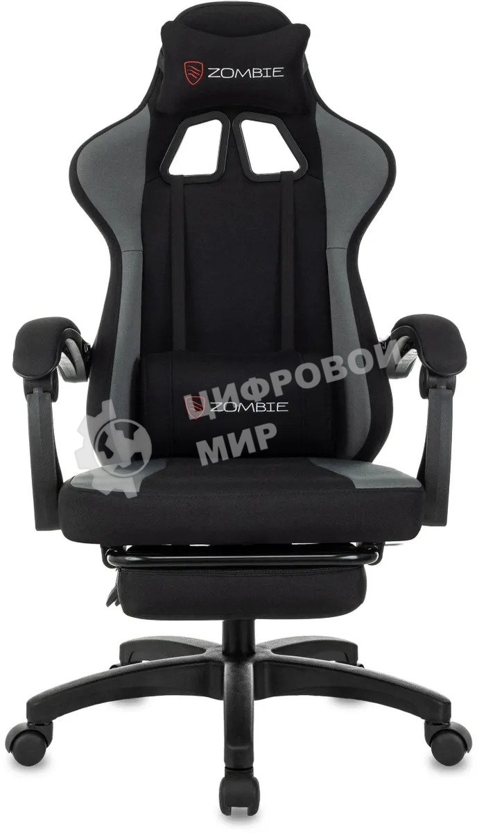 Кресло игровое Zombie Weaver черный/серый