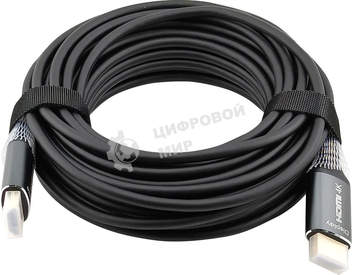 Кабель аудио-видео Cactus CS-HDMI-AOC-2-10 HDMI (m)/HDMI (m) 10м. позолоч.конт. черный