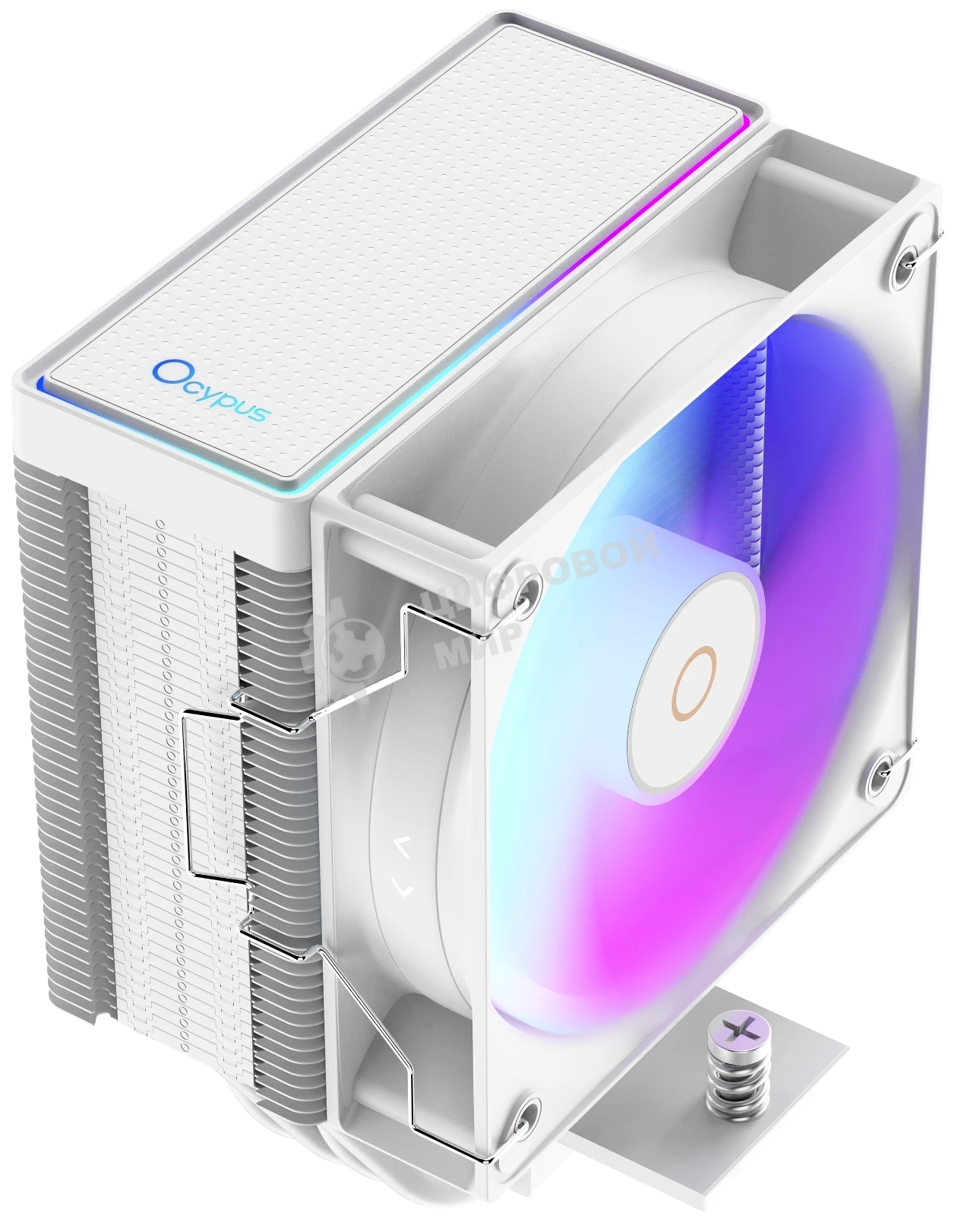 Кулер для процессора Ocypus Gaммa A40 WH ARGB Gaммa-A40-WH1AAWN00X-GL белый 100мм алюминий+медь 29,5db 4-pin 200W 133мм