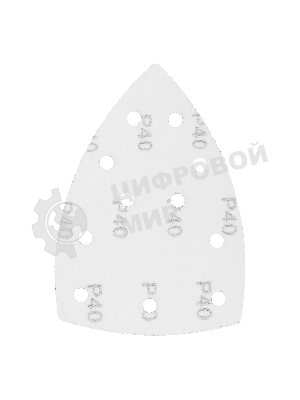 Треугольник абразивный Denzel на ворc. подложке под 