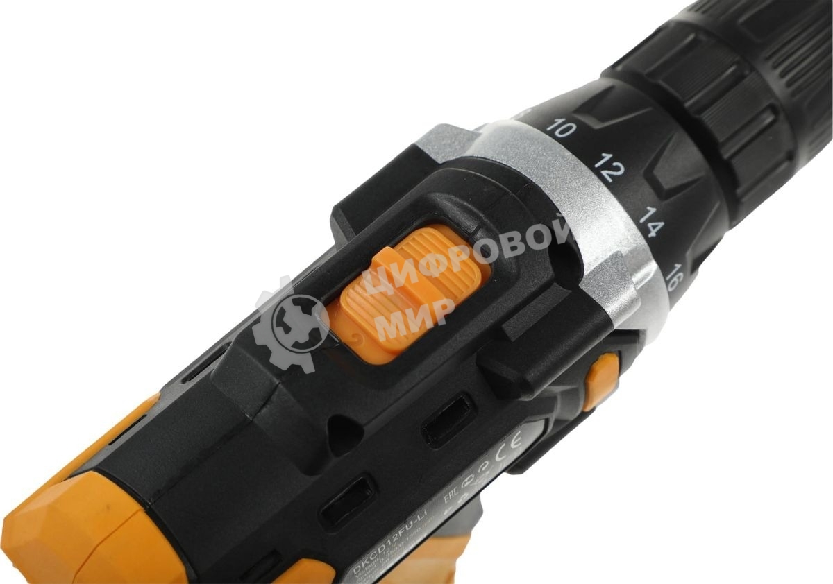 Дрель-шуруповерт аккумуляторная Deko DKCD12FU-Li SET3, 12В, 2АКБ, Кейс