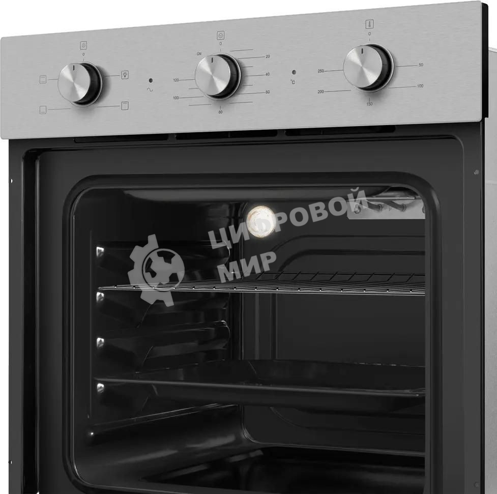 Шкаф духовой электрический Maunfeld AEOC6040S, 60л, дверца с 3 стеклами, нержавеющая сталь