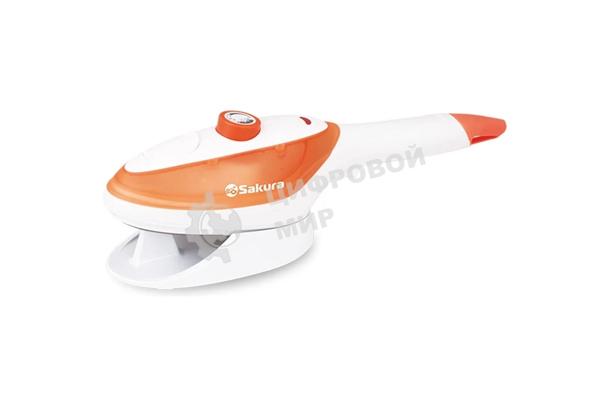 Отпариватель Sakura SA-3921AW белый/оранжевый, 1200 Вт, 25 г/мин, 120 мл