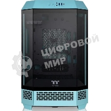 Компьютерный корпус Thermaltake The Tower 300 Turquoise голубой без БП miniITX 7x120мм 5x140мм 2xUSB 3.0 audio bott PSU
