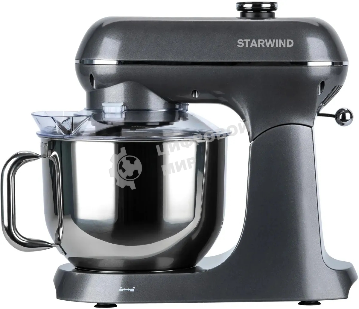 Миксер планетарный Starwind SPM4171 1200 Вт, серебристый