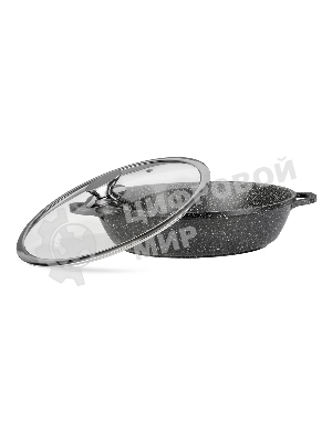 Сотейник Lara LR02-213 4.8 л, 32 см, литой алюминий, с крышкой