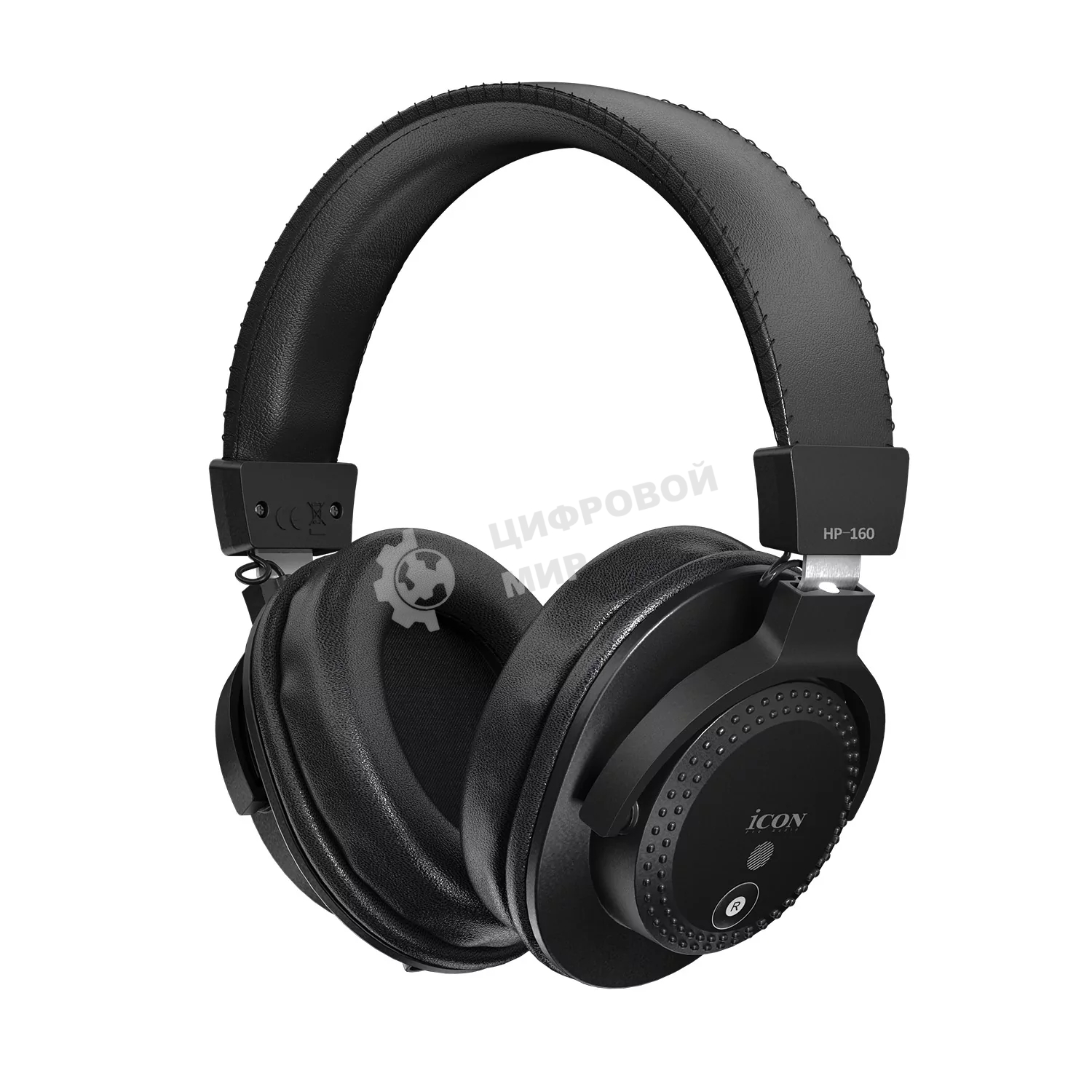 Проводные наушники Icon HP-160 черный, полноразмерные, проводной