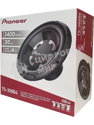 Сабвуфер автомобильный Pioneer TS-300D4 400Вт пассивный (30 см/12