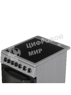 Плита электрическая Beko FFSE57114GS серебристый, конфорок 4 шт, духовка 55 л, 50 см x 85 см x 60 см