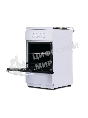 Газовая плита Flama FG 2411 W белый, конфорок 4 шт, духовка 50 л, 50 см x 85 см x 60 см