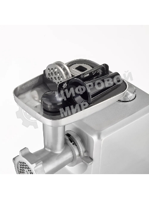 Мясорубка электрическая CASO FW 2500 серебристый, 2500 Вт, 2.5 кг/мин, реверс, защита от перегрузки, насадки - 5