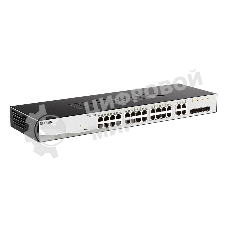 Коммутатор D-Link DGS-1210-28/F3A, 24×1 Гбит/с + 4×1 Гбит/с Combo, настраиваемый