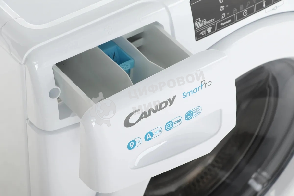 Стиральная машина Candy Smart Pro CSO 129T3/1-07 белый, загрузка фронтальная 9 кг, 1200 об/мин., класс: А
