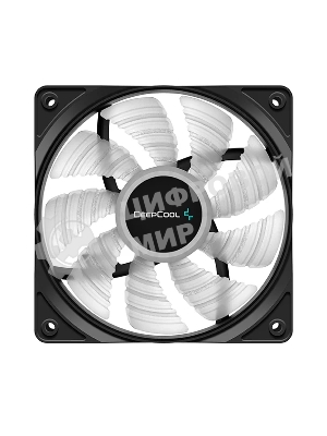 Вентилятор для корпуса DEEPCOOL RF120W DP-FLED-RF120-WH черный 120мм 1300rpm 22db 4-pin