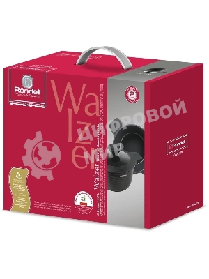 Кастрюля Rondell Walzer RDA-766, 4.7 л, 24 см, с крышкой, черный
