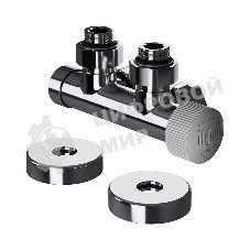 Узел нижнего подключения термостатический угловой Royal Thermo Design Pro 15мм М30х1,5 (Хром)