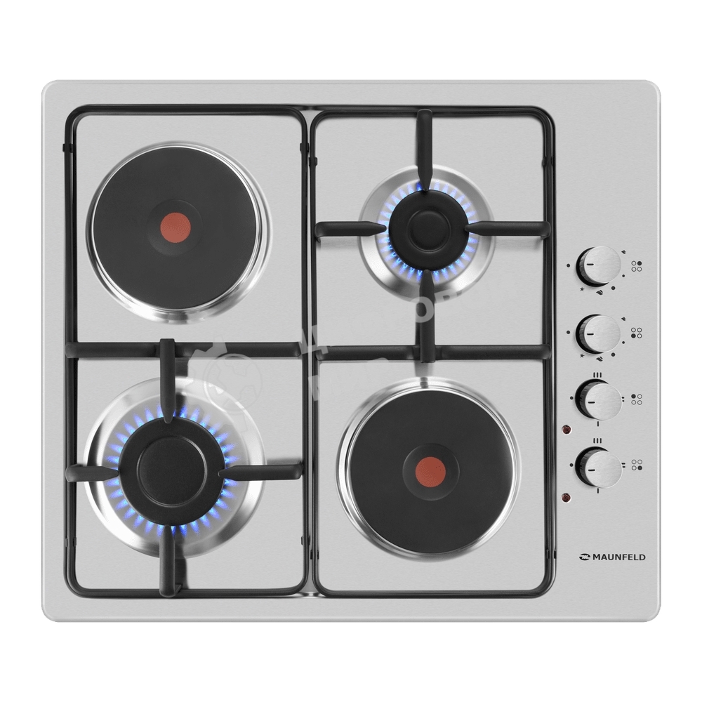 Комбинированная варочная панель Maunfeld EEHS.64.5ES/KG независимая, нержавеющая сталь