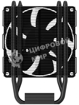 Кулер ZALMAN CNPS4X BLACK V2, 92мм FAN, 3 HEAT PIPES, 4-PIN PWM, 800-2000 RPM, 29DBA, HYDRO BEARING, LGA1851/1700, AM5/AM4, screw type installation