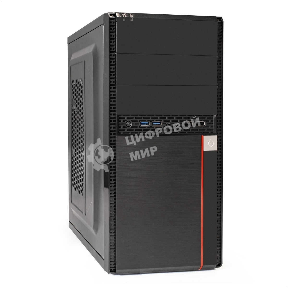 Компьютерный корпус ExeGate EX284036RUS Minitower BA-204U Black, mATX, (AA450, 80мм), 2хUSB+2хUSB 3.0, Audio
