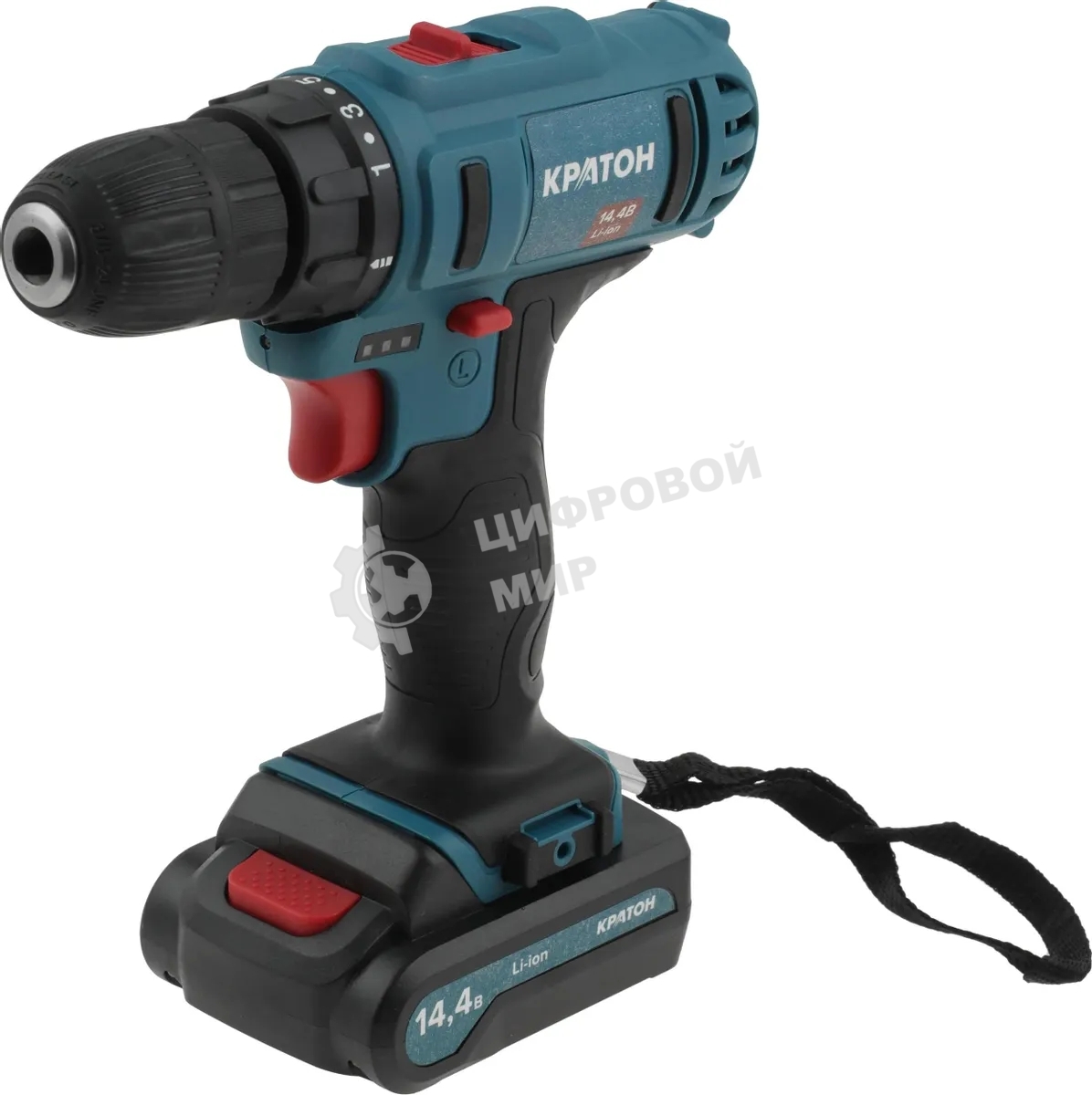 Дрель-шуруповерт аккумуляторная Кратон CD-14,4-Li-1,5