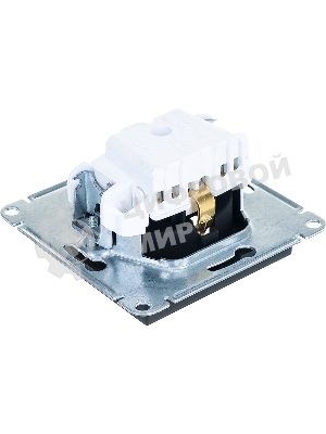 Механизм розетки 1-м СП AtlasDesign с заземл. 16А карбон SchE ATN001043