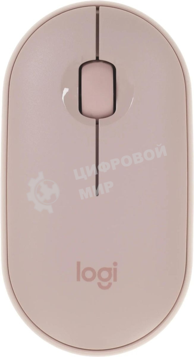 Мышь беспроводная Logitech Pebble M350 розовый, 1000 dpi, радиоканал, Bluetooth, USB, кнопки - 3