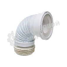 Труба для унитаза гофрированная армированная L 200-350 мм D110 мм