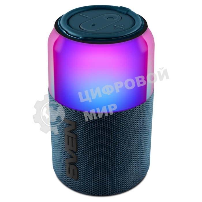 Колонка портативная SVEN PS-130 blue (10 Вт, USB, Bluetooth, питание от USB/аккумулятора)