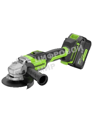 Углошлифовальная машина Greenworks GD24AG 758Вт 10500об/мин рез.шпин.:M14 d=125мм (3200207CUH)