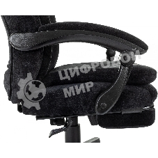 Кресло руководителя Бюрократ T-9950MSG-F Fabric черный Light-20, крестов. пластик, подст. для ног