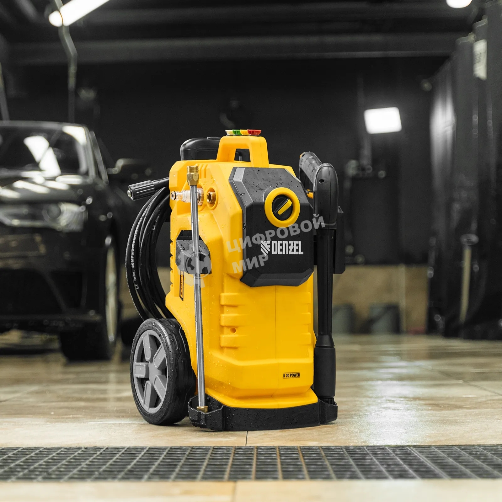 Моечная машина высокого давления Denzel K 70 Power, 2500 Вт, 180 бар, 600 л/ч, асинх. двиг.