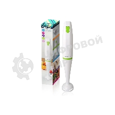 Блендер погружной Ergolux ELX-HB01-C34 (13124) 1 скорость 250 Вт, 220-240В пласт. бело-салатовый