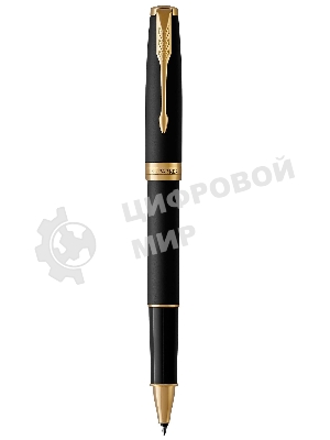 Ручка роллер Parker Sonnet Core T528 (CW1931518) Matte Black GT, F, черные чернила, подарочная коробка