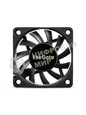 Вентилятор 12В DC ExeGate ExtraPower EP06010S2P черный 60x60x10 мм, 3000 об/мин, 24 дБ, 2 pin