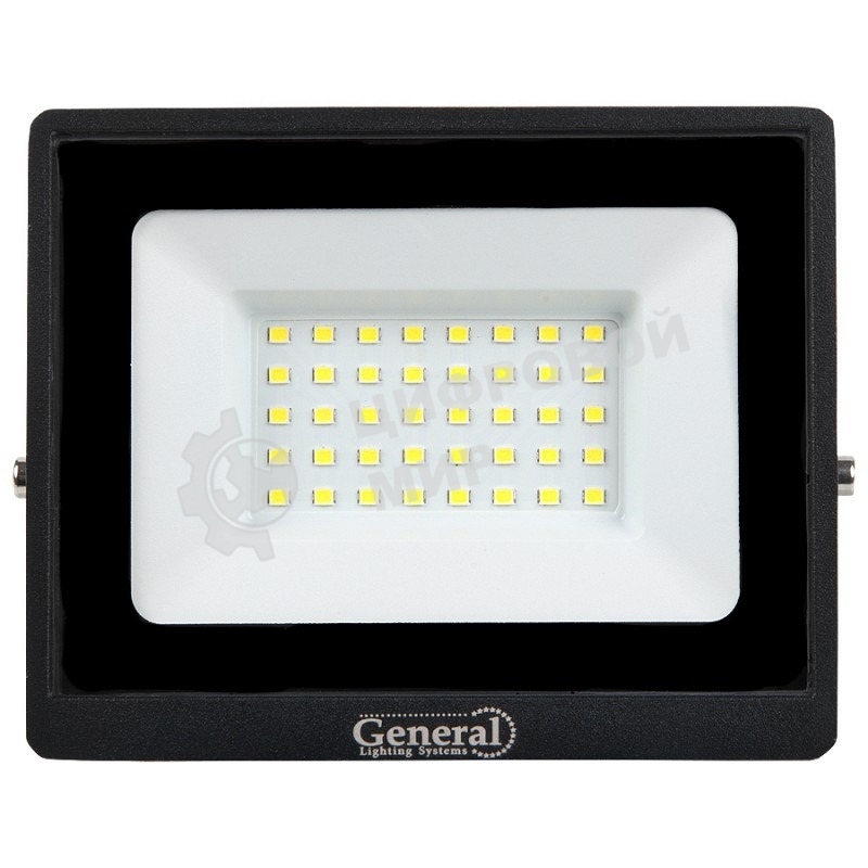 Прожектор светодиодный 50Вт 100-265В 6500К 4500лм IP65 General GTAB-50BT-IP65-6500
