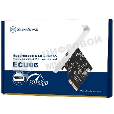 Контроллер Silverstone G56ECU060000010 SuperSpeed USB 20Gbps/USB-C 3.2 Gen 2x2 PCIe expansion card
