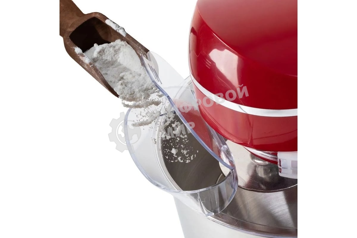 Миксер планетарный Endever Sigma-121, красный, 1800 Вт, объем чаши 6 л, планетарная система смешивания, 2 шт/уп.