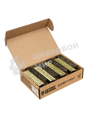 Гвозди Denzel для пнев. нейлера (крашен.), длина - 75 мм, диам. - 3,05 мм, 2000 шт.