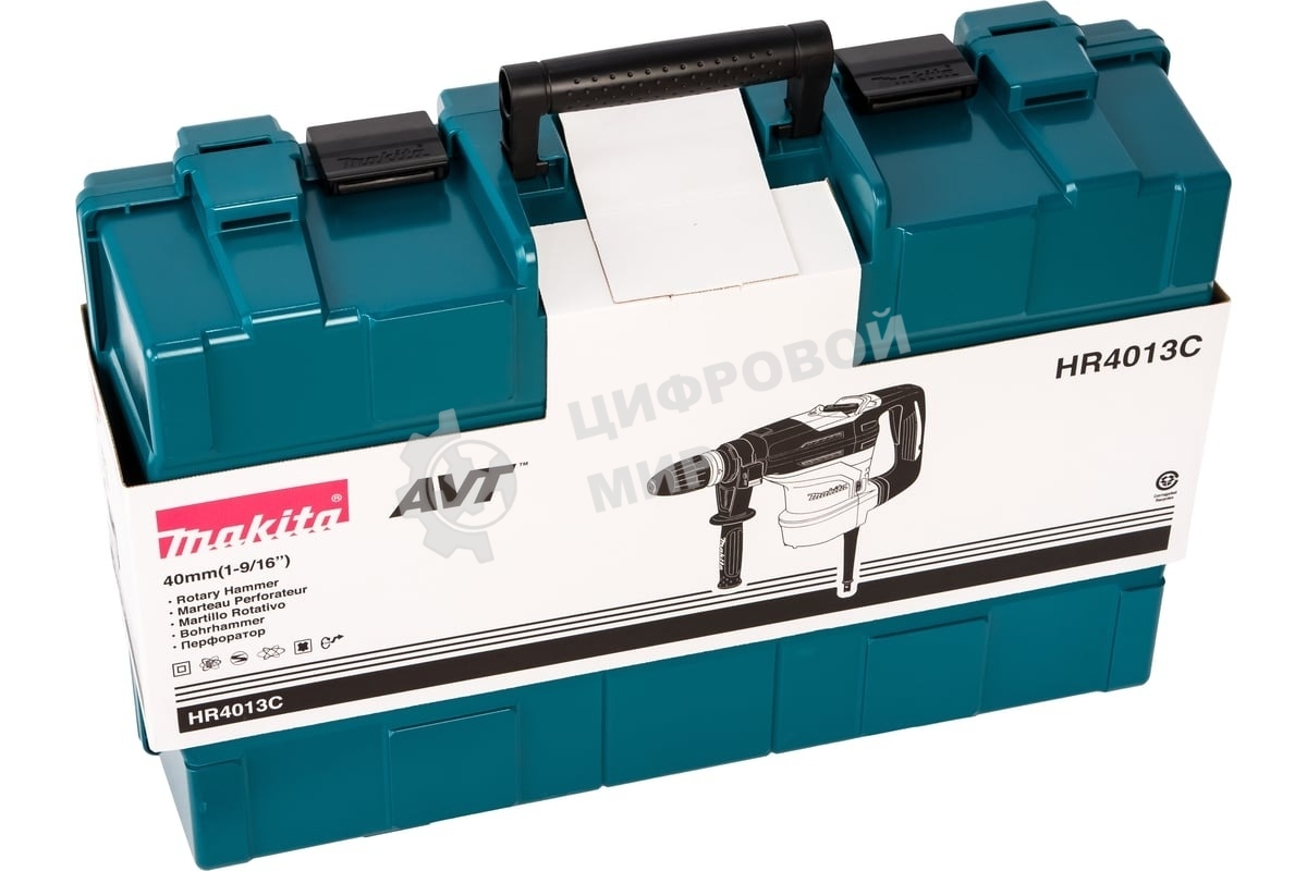 Перфоратор Makita HR4013C 1100Вт SDS-max 2реж 11.4Дж 1450-2900у/м 6.8кг чем ABT плавн пуск