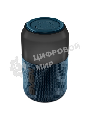 Колонка портативная SVEN PS-130 blue (10 Вт, USB, Bluetooth, питание от USB/аккумулятора)