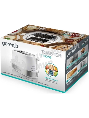 Тостер Gorenje T850WE белый, 720 Вт, 2 слота