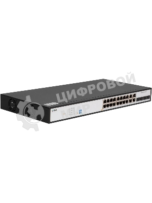 Коммутатор SNR SNR-S2300G-16TC-POE, 16×1 Гбит/с PoE + 4×1 Гбит/с Combo, управляемый