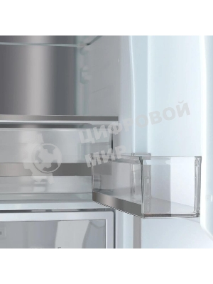 Холодильник Tesler RFD-427BI графит глянцевый двухкамерный 250/142л морозилка сбоку, No Frost, Side by Side